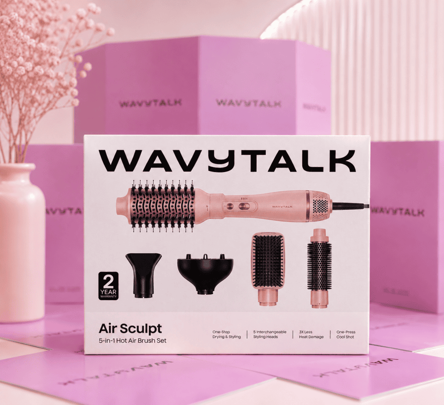 Wavytalk 5-in-1 Hot Air Brush – Air Sculpt