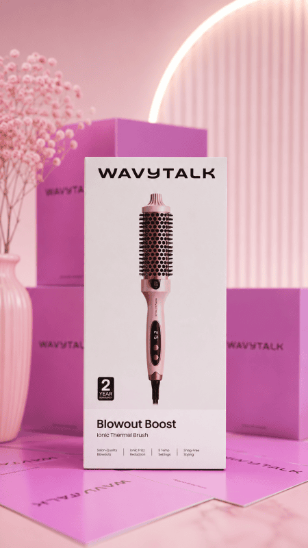 Wavytalk Blowout Boost 1.5" Heated Round Brush